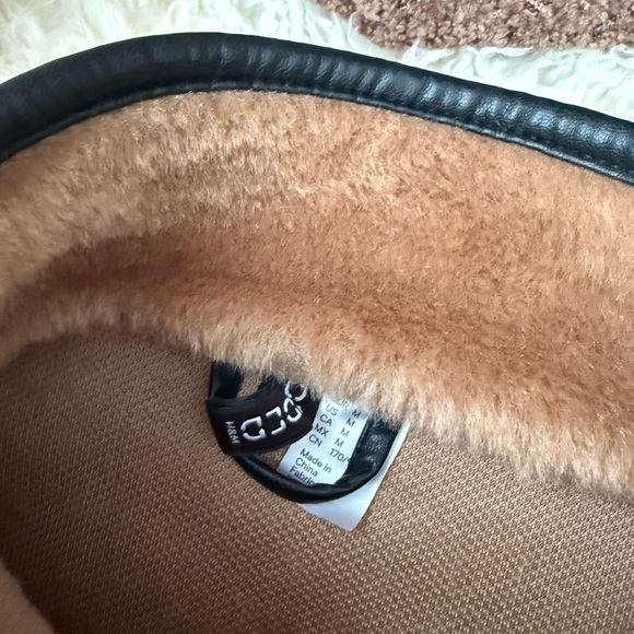 H&M Fluffy Jacket in Dark Beige - Picture 4 of 5